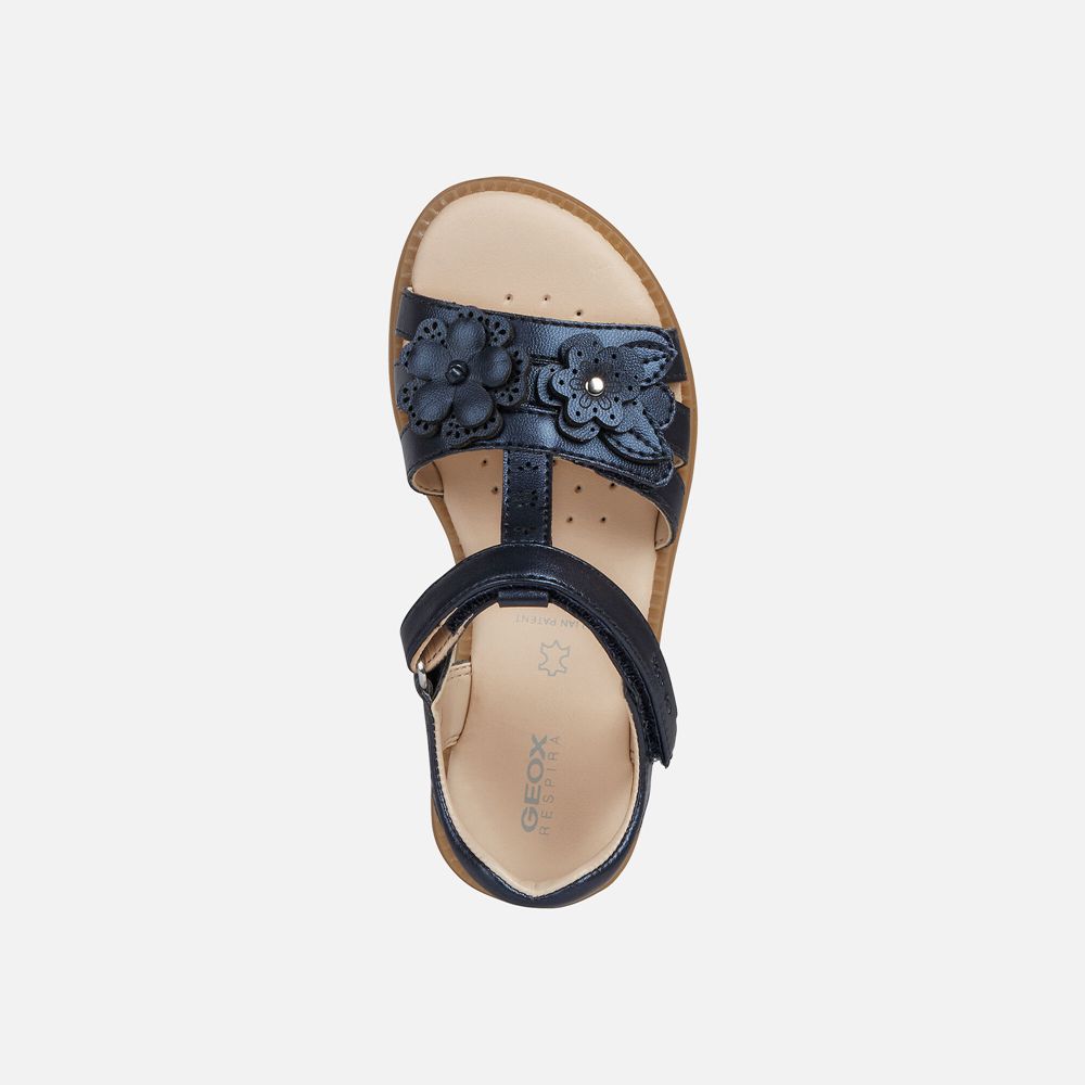 Sandalias Geox Menina Azul Marinho - Karly - ISPVX3904